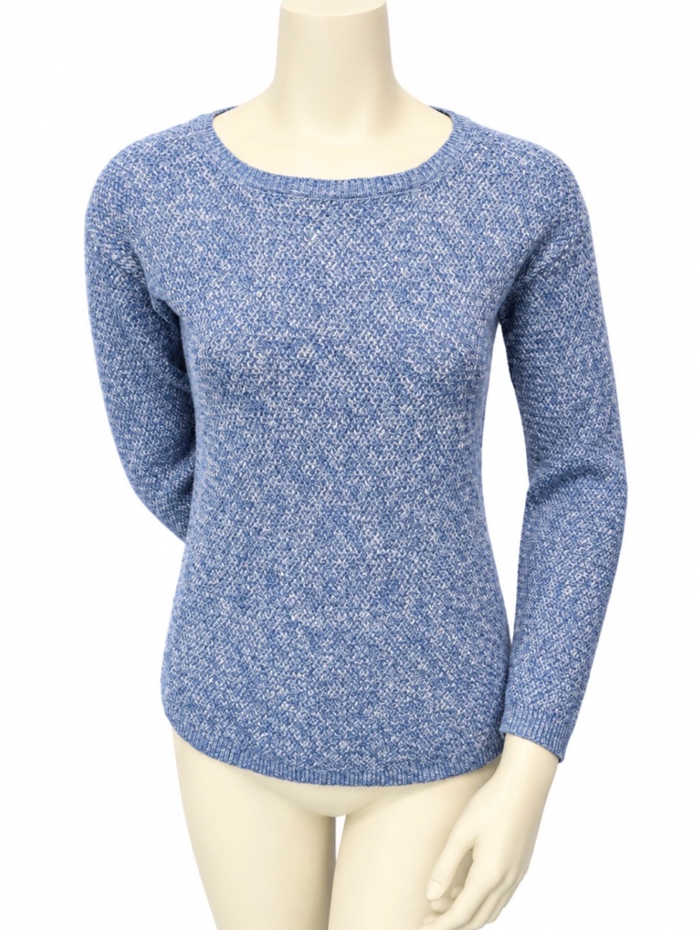 FatFace Blue Marl Knit Sweater Women’s Size 2  Cotton Blend XS - Picture 2 of 11